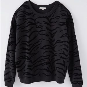 Z Supply Marin Tiger Flocked Sweashirt